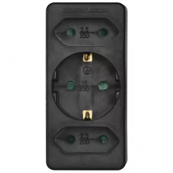 Hama 00223216 stroomverlenging 3 AC-uitgangen binnen zwart