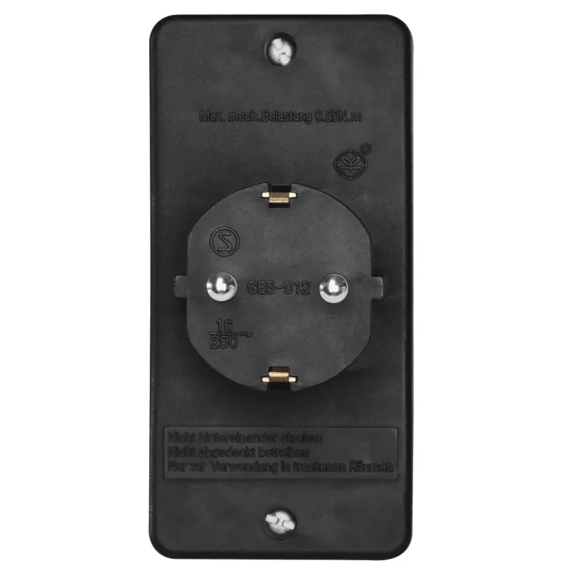 Hama 00223216 stroomverlenging 3 AC-uitgangen binnen zwart