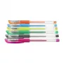 Hama Glitter & Classic gelpen met dop blauw, groen, oranje, roze, zilver, geel 6 stuks
