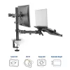 ACT AC8305 laptopstandaard en monitorarm, 15,6 inch (39,6 cm), zwart