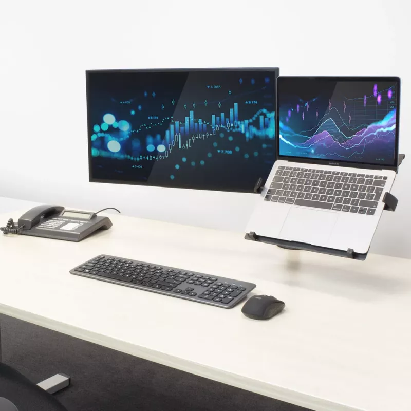 ACT AC8305 laptopstandaard en monitorarm, 15,6 inch (39,6 cm), zwart
