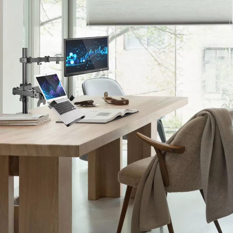 ACT AC8305 laptopstandaard en monitorarm, 15,6 inch (39,6 cm), zwart