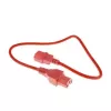 ACT stroomkabel C14 - C15 rood 0,6 m IEC C14 250V 10A