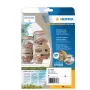 HERMA 10756 zelfklevend etiket rechthoek permanent bruin 80 stuks