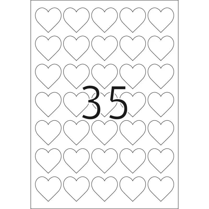 HERMA 10790 zelfklevend etiket hart permanent wit 350 stuks