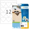 HERMA 10791 zelfklevende etiketten hart permanent wit 120 stuks
