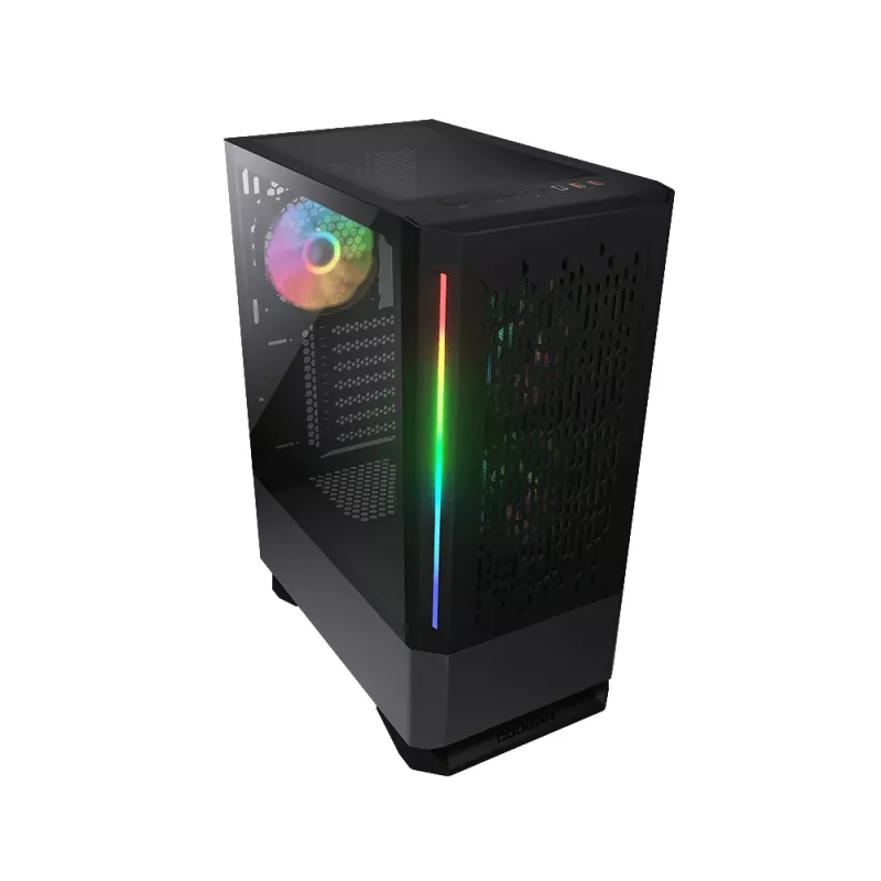 PC-behuizing COUGAR gaming-behuizing MX430 Air RGB miditower zwart