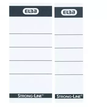 Label Elba 400087754 10 stuks zwart wit rechthoekig 5x2,5 cm