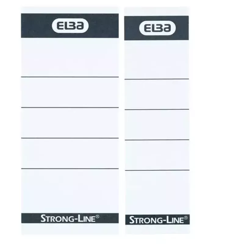Label Elba 400087754 10 stuks zwart wit rechthoekig 5x2,5 cm