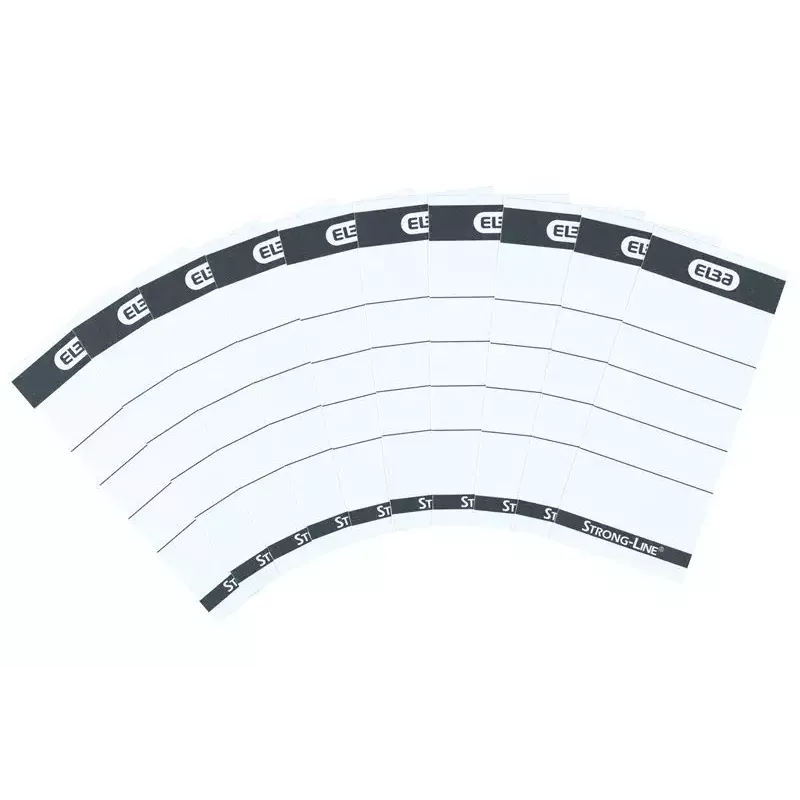 Label Elba 400087754 10 stuks zwart wit rechthoekig 5x2,5 cm