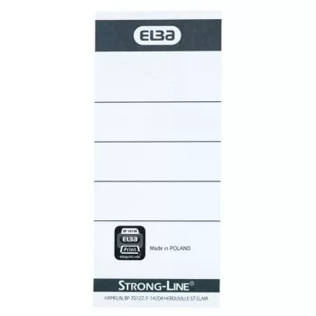 Label Elba 400087754 10 stuks zwart wit rechthoekig 5x2,5 cm