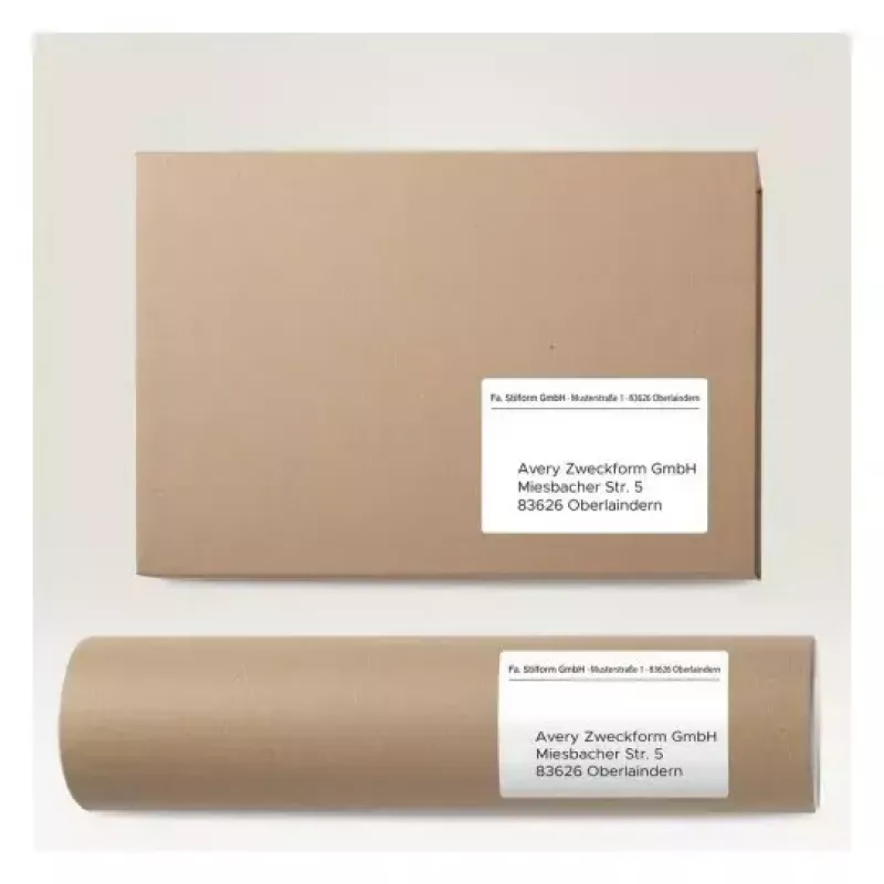 Zelfklevend printeretiket AVERY 6601 wit 10,5 x 14,8 cm 260 etiketten