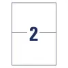 Zelfklevende printeretiketten AVERY 6604 wit A4 21x14,8 cm 130 etiketten