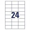 Zelfklevend printeretiket AVERY 6605 wit 7x3,7 cm 1560 etiketten