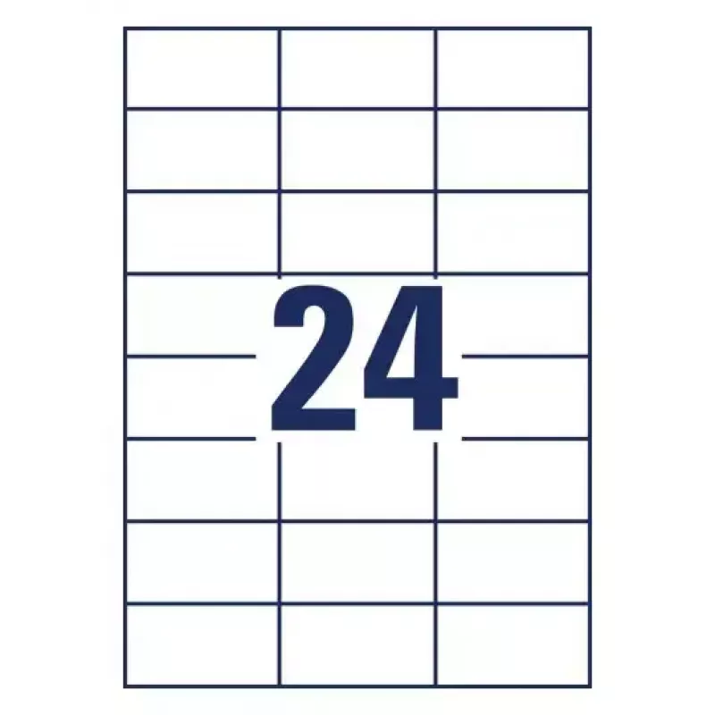 Zelfklevend printeretiket AVERY 6605 wit 7x3,7 cm 1560 etiketten