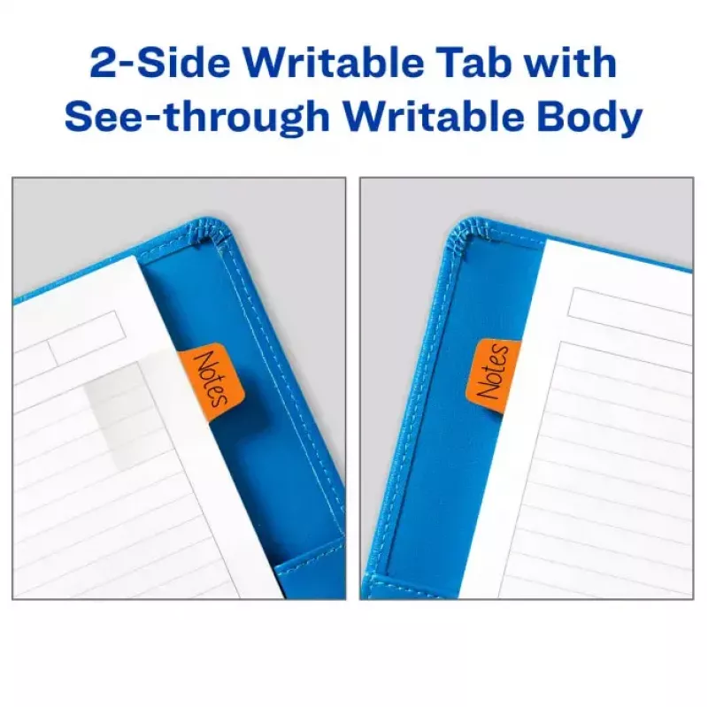 Blanco registertabbladen Avery Ultra Tabs 74760 blauw groen oranje rood