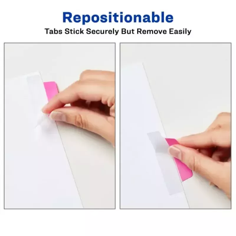 Blanco registertabbladen Avery Ultra Tabs groen oranje roze geel 74767