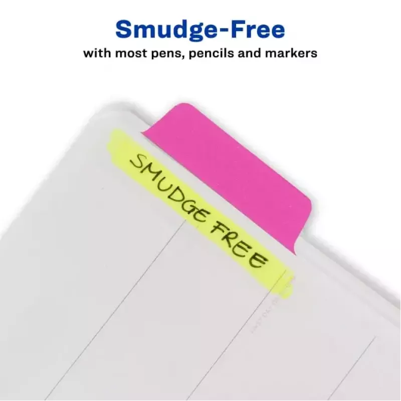 Blanco registertabbladen Avery Ultra Tabs groen oranje roze geel 74767