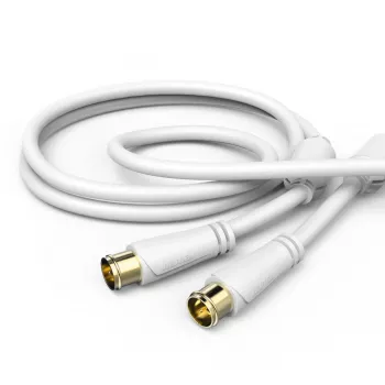 Hama 00205034 coaxkabel 1,5 m F-type wit