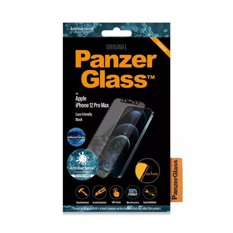 PanzerGlass ® anti-blauwlicht-displayscherm Apple iPhone 12 Pro Max | randloos