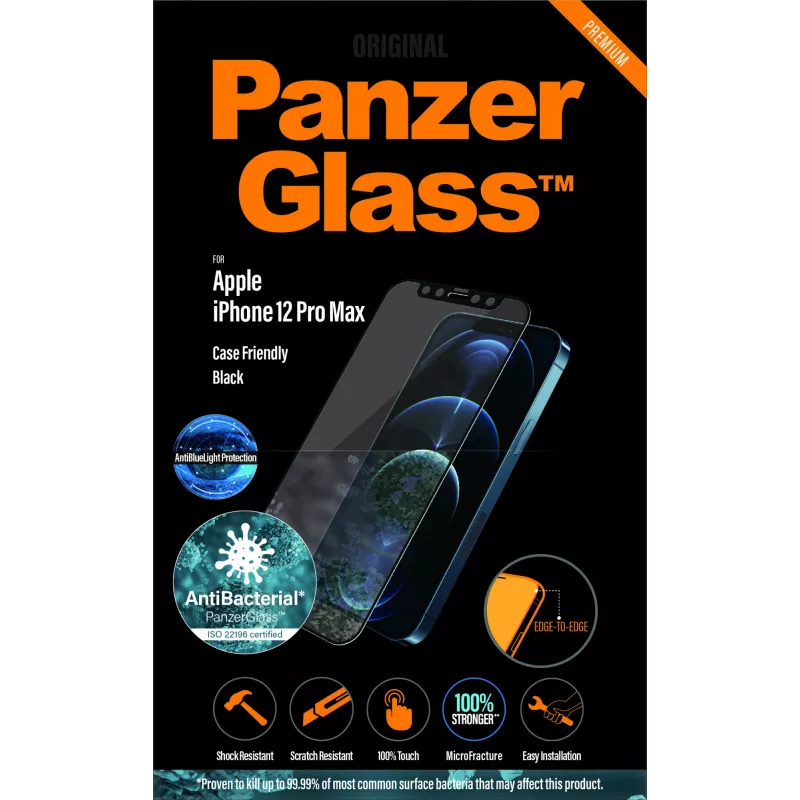 PanzerGlass ® anti-blauwlicht-displayscherm Apple iPhone 12 Pro Max | randloos