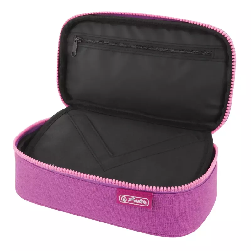 Etui Herlitz beatBox ABC Soft polyester roze paars 225x120x70mm