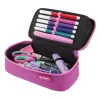 Etui Herlitz beatBox ABC Soft polyester roze paars 225x120x70mm