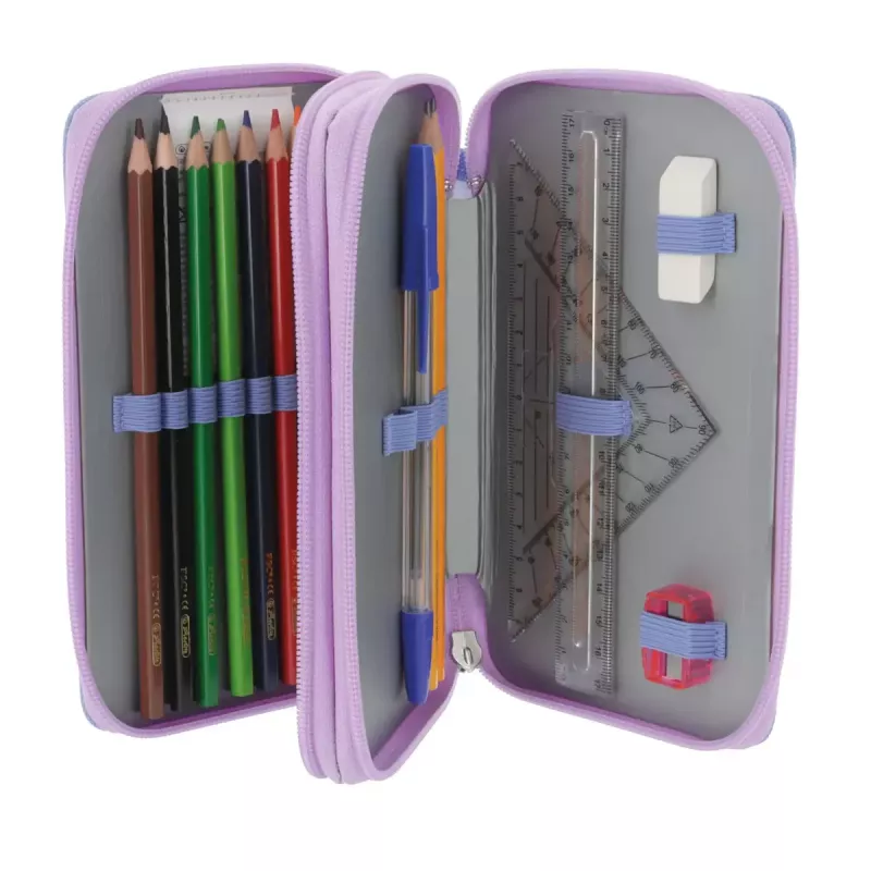 Schrijfwarenset Herlitz Mystic Mermaid 23-delig blauw roze polyester