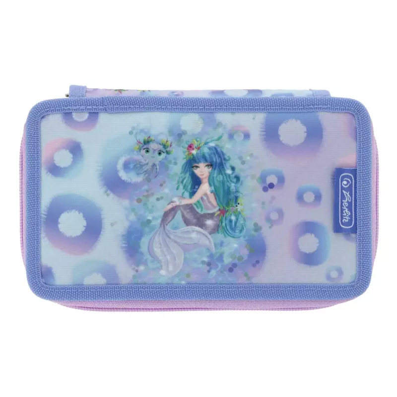 Schrijfwarenset Herlitz Mystic Mermaid 23-delig blauw roze polyester