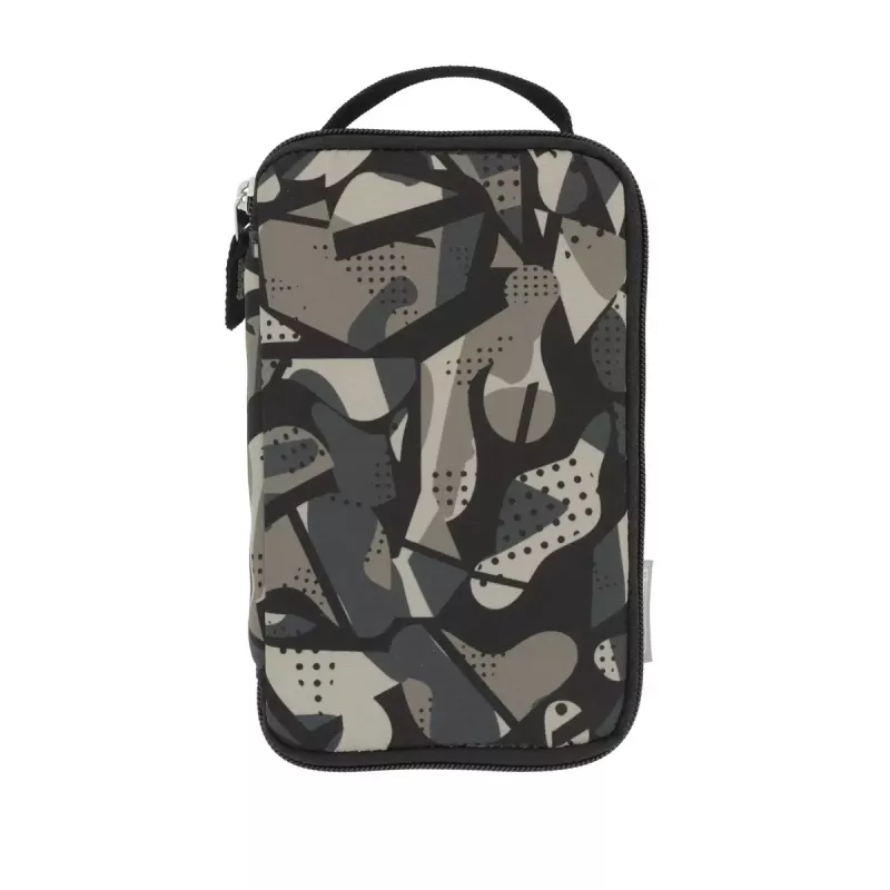Zacht etui Herlitz 2 Go polyester grijs 210x130x60mm