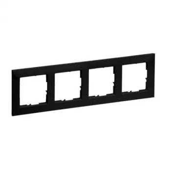 Legrand 765374 Afdekking/Schakelaarafdekking Zwart