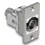 DeLOCK 90880 BNC busuitgang zilver wit 50 Ω