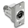 DeLOCK 90881 bus-contactdoos IEC F zilver wit 75 Ω