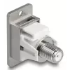DeLOCK 90882 contactdoos IEC F zilver wit 75 Ω