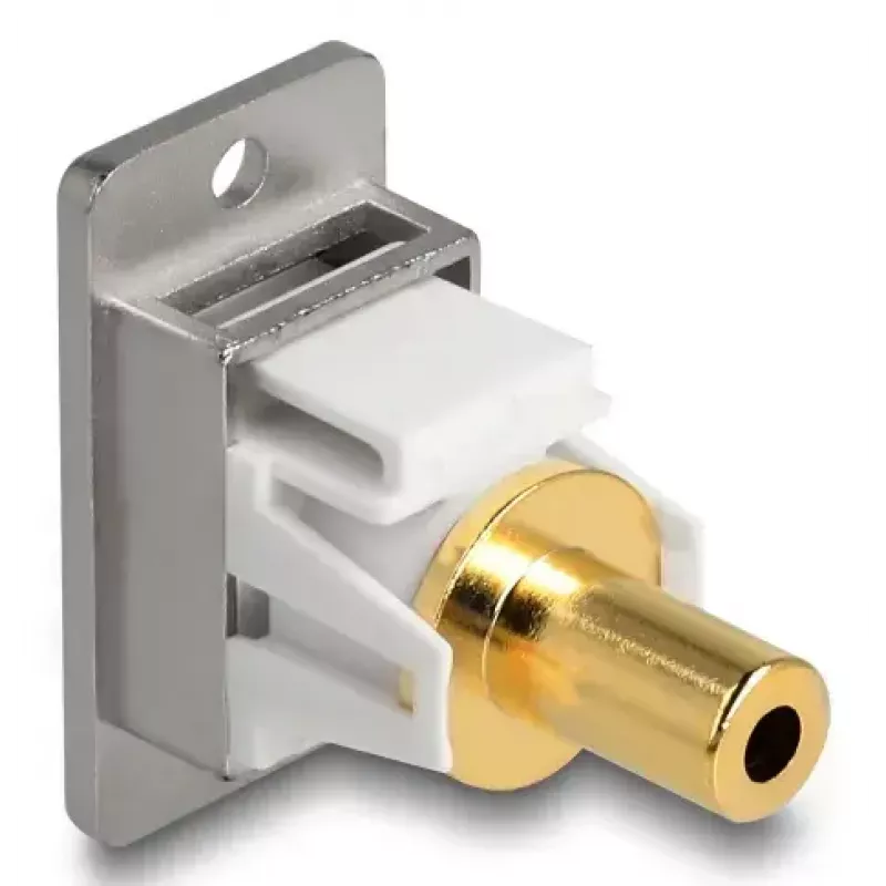 DeLOCK 90883 contactdoos 3,5 mm zilver wit bus