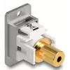 DeLOCK 90884 contactdoos-inzet 3,5 mm zilver wit bus