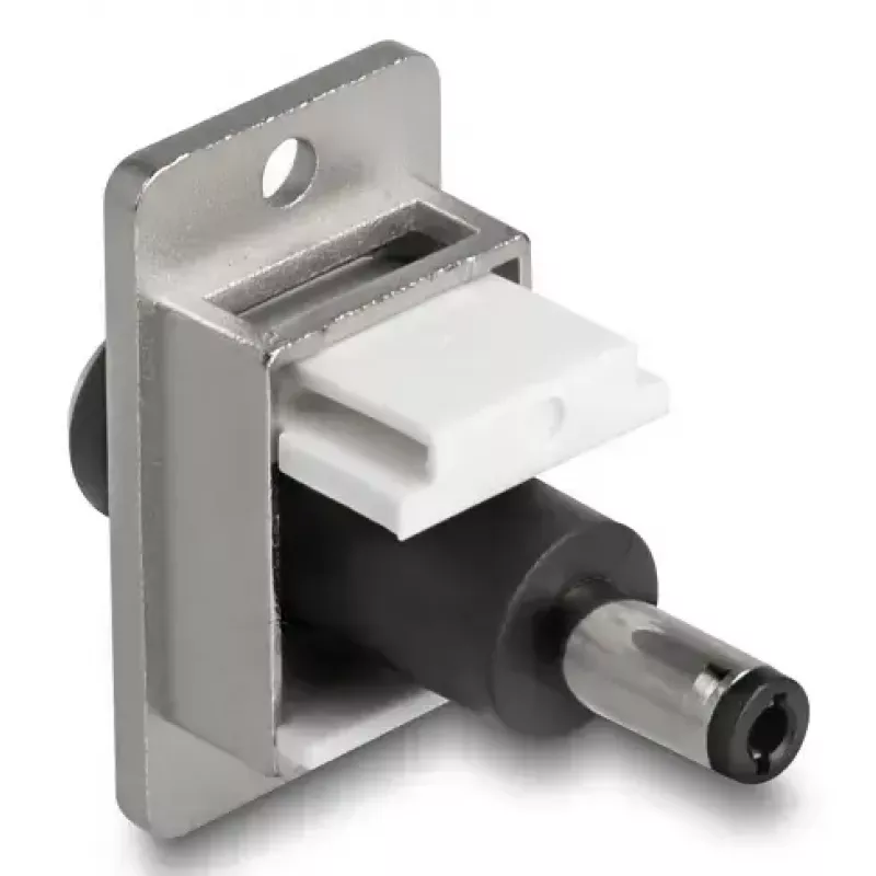 DeLOCK Keystone-module 90885 plat zwart zilver wit DC 5,5 x 2,1