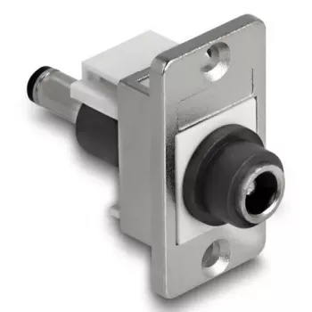 DeLOCK Keystone-module 90885 plat zwart zilver wit DC 5,5 x 2,1