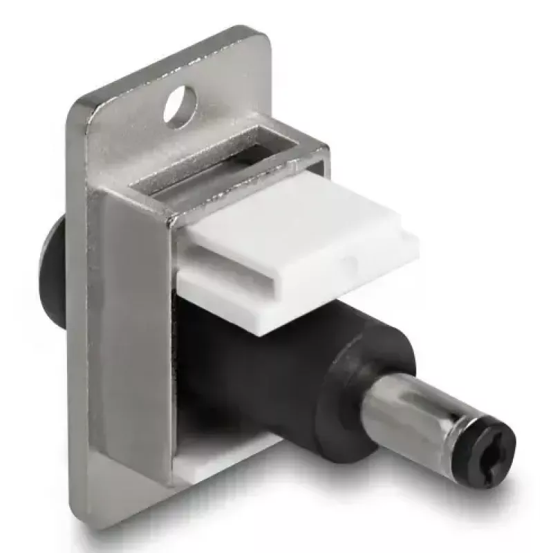 DeLOCK Keystone-module 90886 plat zwart zilver wit DC 5,5 x 2,5