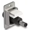 DeLOCK 90887 Keystone-module plat zwart zilver wit DC 5,5 x 2,5