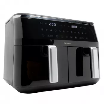 TORNADO TAFT-1000-GS | dubbele heteluchtfriteuse 9L, heteluchtfriteuse, 9 L, 60 °C, 200 °C, 12 personen, 540 min