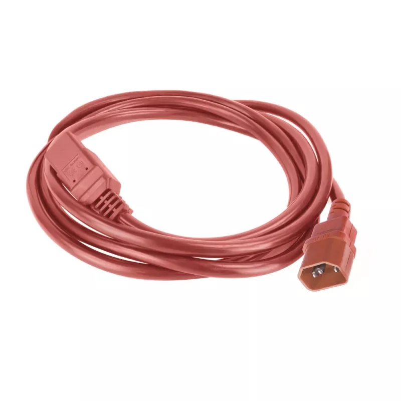 Netkabel ACT C14 naar C21 IEC60320, rood, 2 m, 250 V 10 A