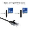 ACT zwart 5 meter LSZH U/UTP CAT6 datacenter slimline patchkabel met RJ45-stekkers