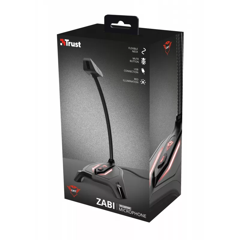 Trust GXT 215 Zabi zwart pc-microfoon