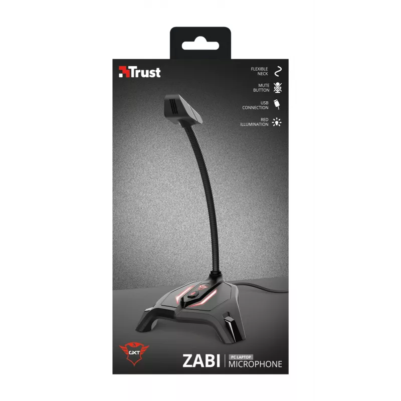 Trust GXT 215 Zabi zwart pc-microfoon
