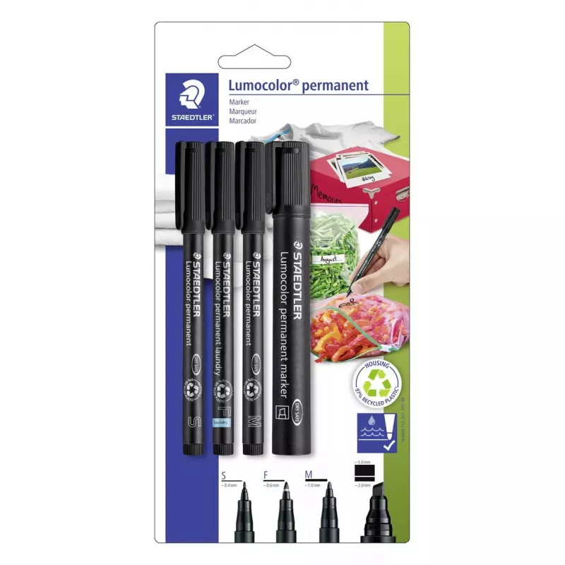 Staedtler Lumocolor 60 marker 4 stuks