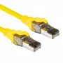 ACT gele 5 meter SFTP CAT8 patchkabel zonder rastong met RJ45-stekkers