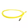 ACT gele 5 meter SFTP CAT8 patchkabel zonder rastong met RJ45-stekkers