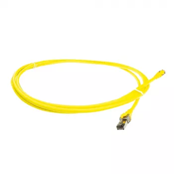 ACT gele 5 meter SFTP CAT8 patchkabel zonder rastong met RJ45-stekkers