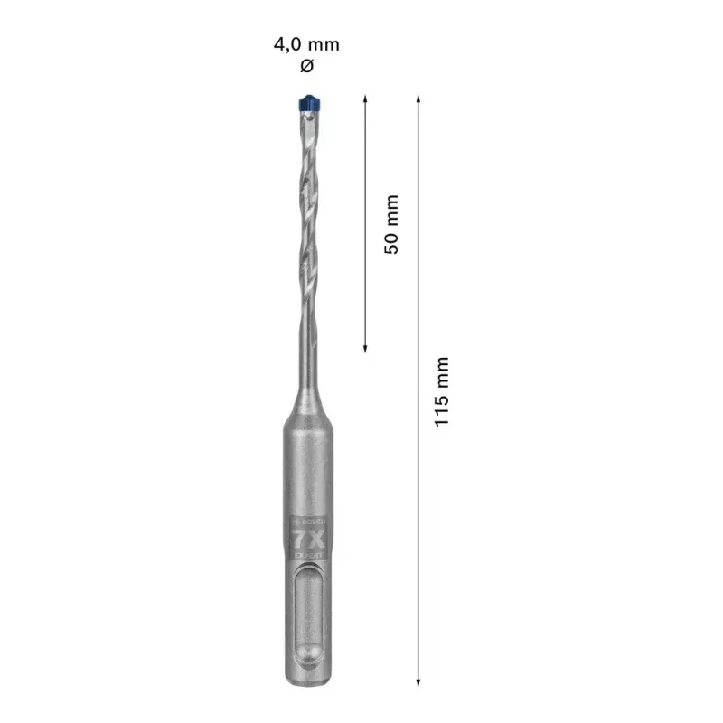 Boor Bosch SDS plus-7X 4 mm diameter 115 mm lengte